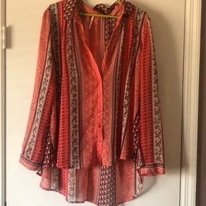 Free People colorful blouse